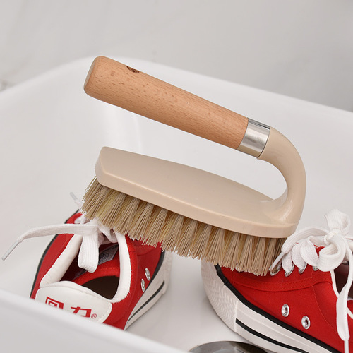 One Wooden One Craftsman Wooden Laundry Scrubbing Shoes Multi-Purpose Cleaning Brush Bathroom Floor Brush LOGO