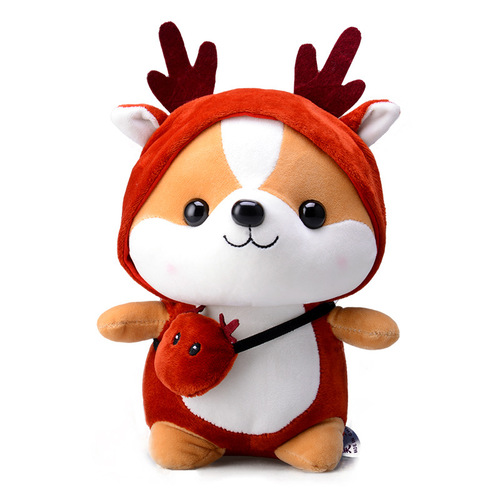 Cute Shiba Inu plush toy small dog figure for boys sleeping doll plush toy children's gift for girls
