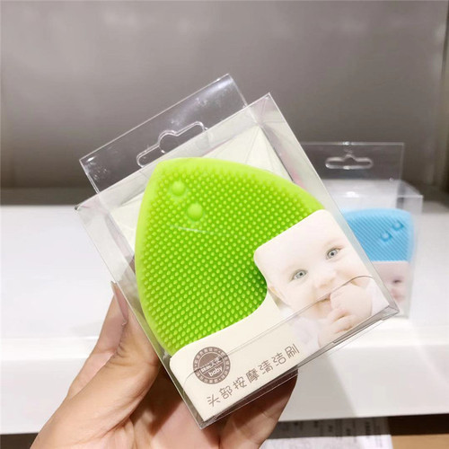 Infant shampoo brush, baby head massage comb, children's silicone brush, cleaning brush, bath rub
