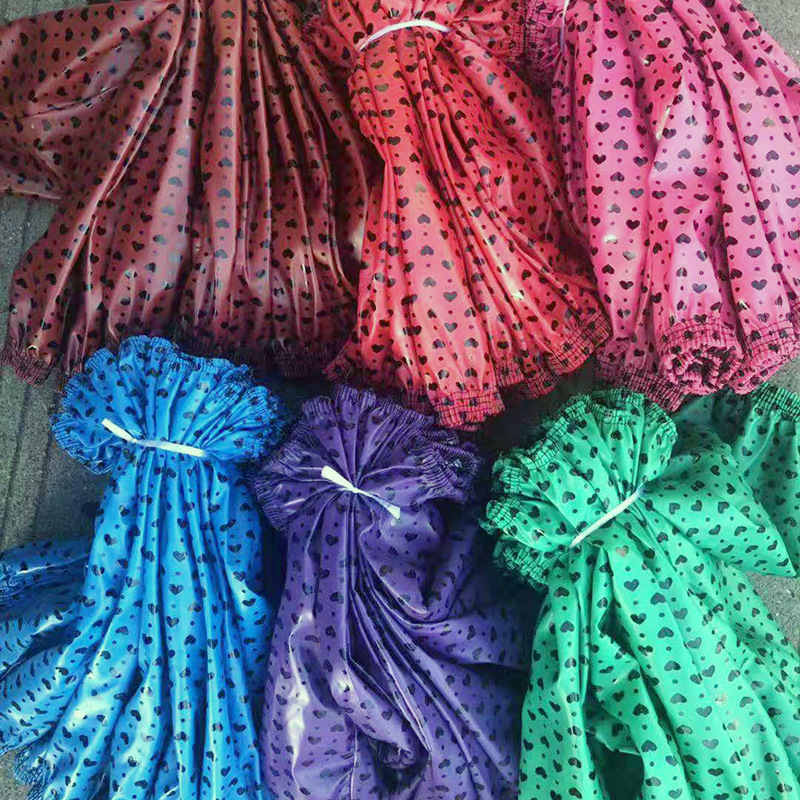 皮革袖套花皮防水劳保色宽边松紧袖筒套袖工厂用批发宽大防水防割