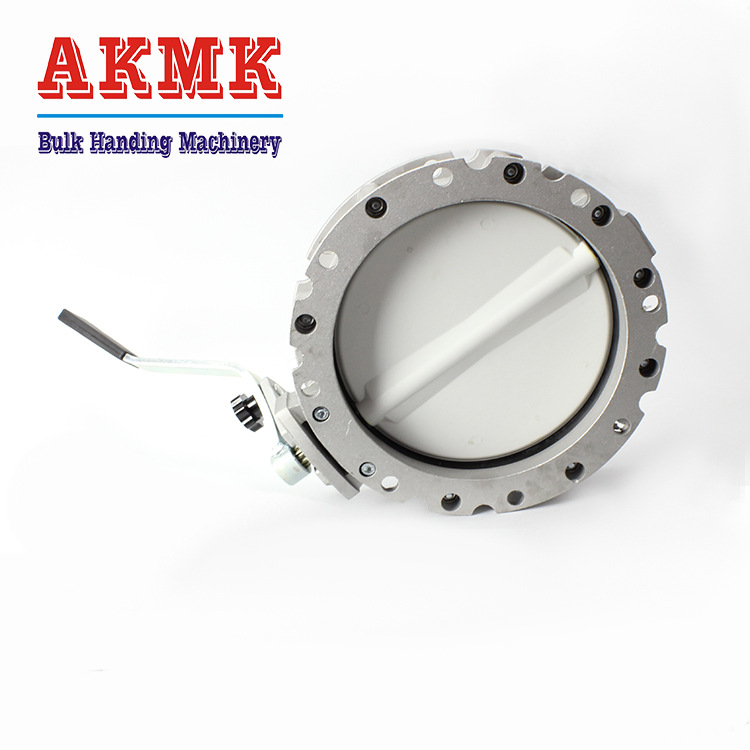 手动粉体蝶阀粉煤灰法兰蝶阀手动下料蝶阀用于料仓