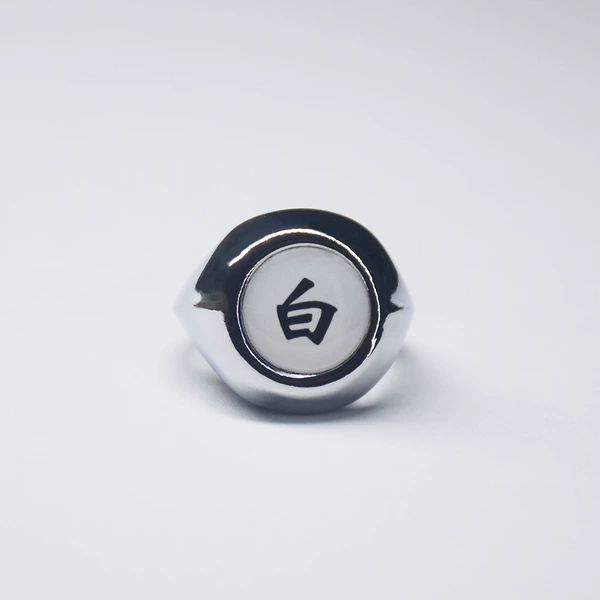 Single ring white silver