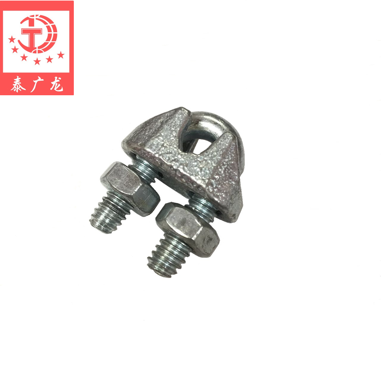 泰广龙供应钢丝绳专用紧固件镀锌夹头普通材质卡头6mm