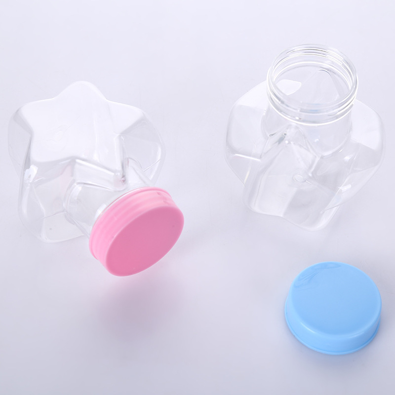 Manufacturer Supplies 32-Pointed Star Transparent Pet Plastic Bottles for Children's Candy Packaging, Creative Star Wishing Bottles