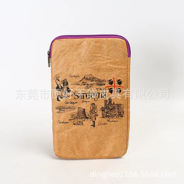 Eco-friendly Tearing Tyvek Laptop Handbag Waterproof Tyvck DuPont Paper Computer Zipper Bag