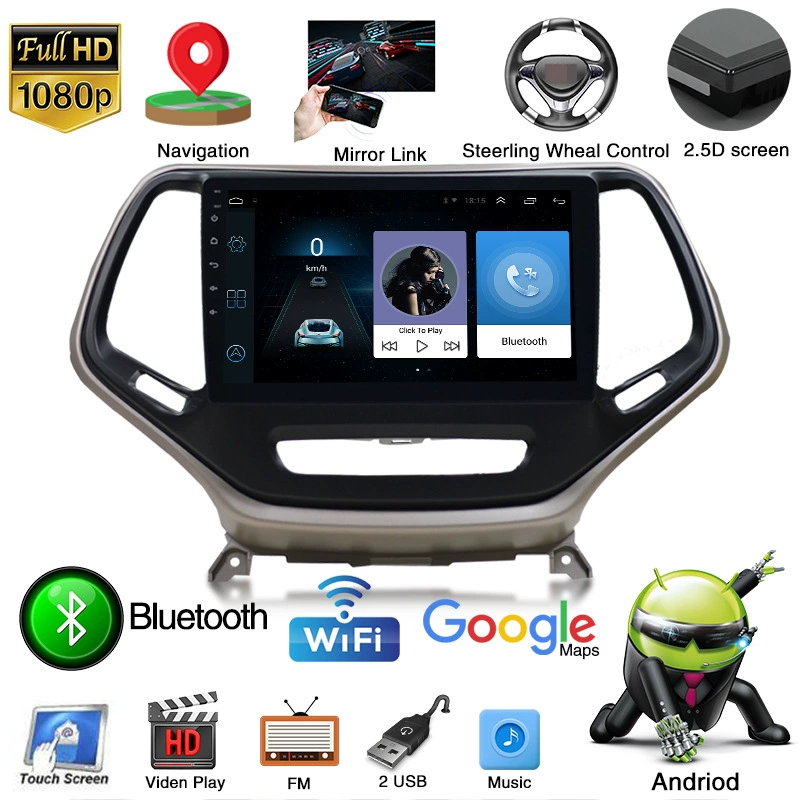 Подходит к JEEP Jeep Free Light Navigator Smart Android Большой экран Задняя камера Все в одном зарубежная версия