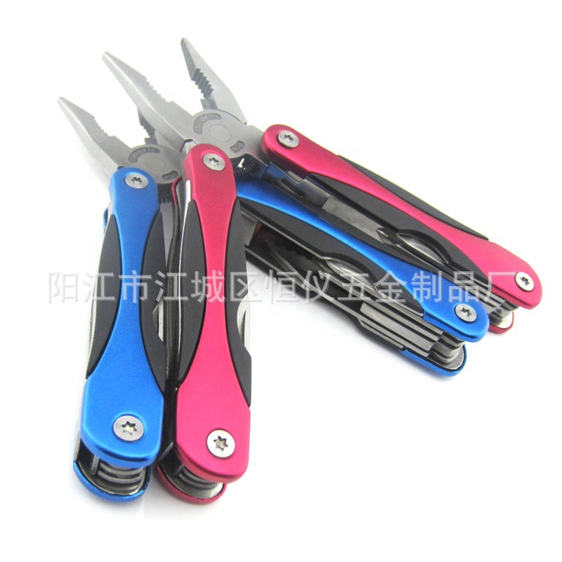 供应多功能刀钳 不锈钢折叠钳子 迷你工具钳户外多功能钳子