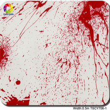 厂家直销红色设计图案水转印膜 金属/塑料件通用