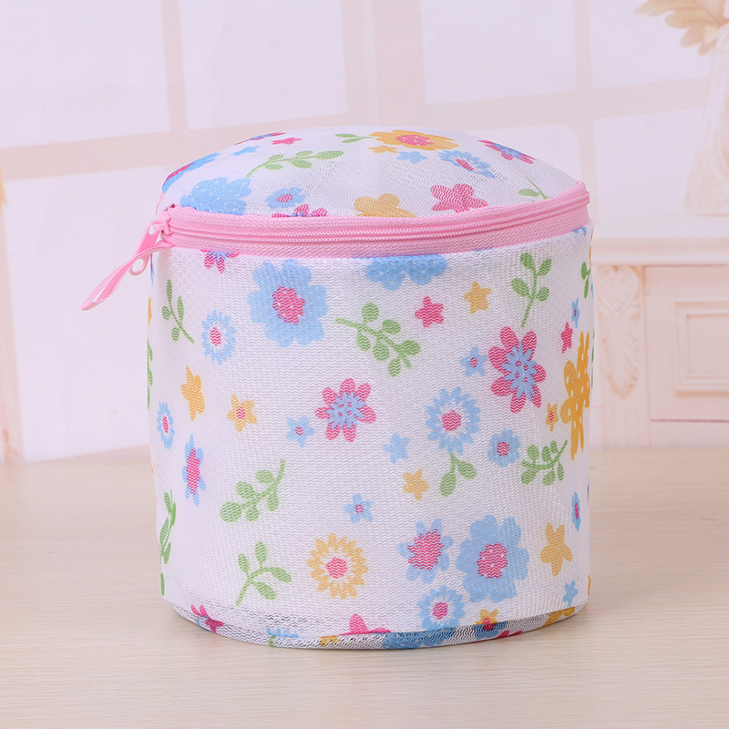 Factory supply white fine mesh printing bra laundry mesh bag underwear washing bag double layer washing bag