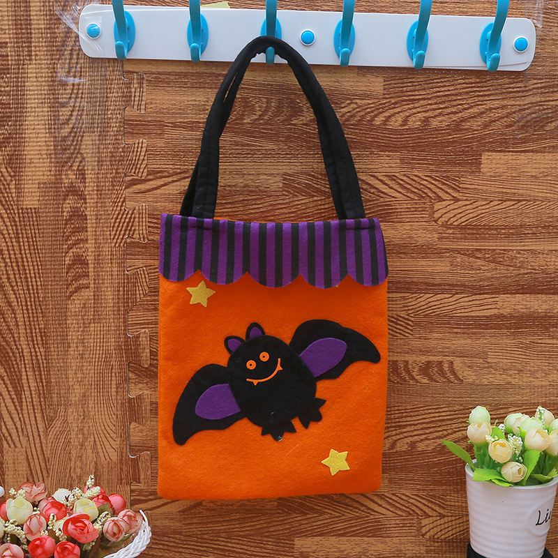 Halloween bolso no tejido bolso de caramelo fantasma Festival de calabaza bolsa Decoración Accesorios bolsa de regalo al por mayor