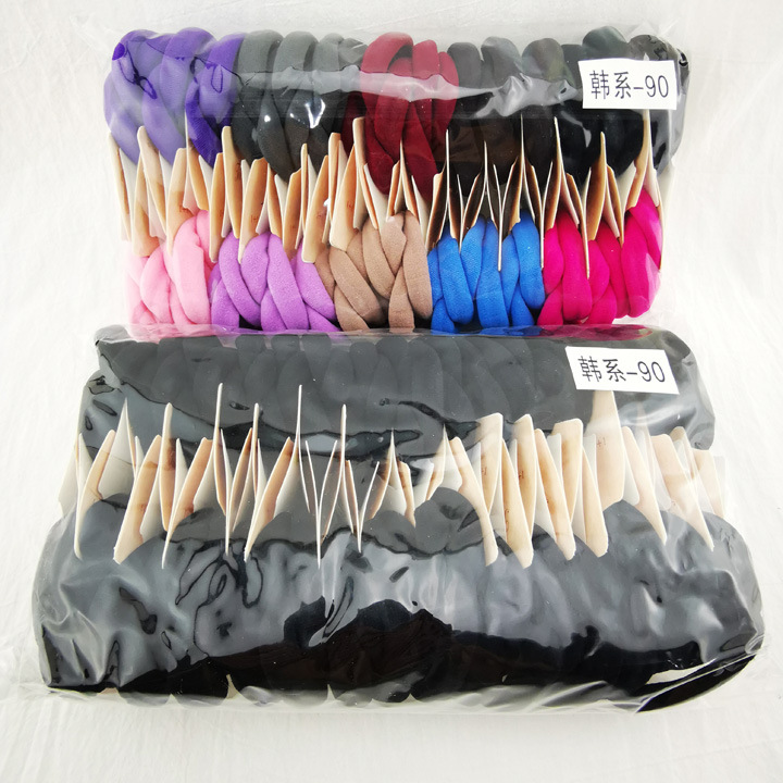 A2342 estilo coreano-90 alta banda de goma elástica sin costuras todo partido cuerda de pelo banda de pelo accesorios para el cabello Yiwu 2 yuanes tienda