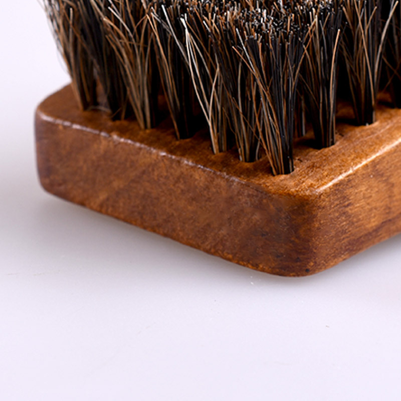 Pequeña cantidad de productos de cola cepillo de Zapatos tipo barco cepillo de pelo de caballo limpieza engrase pulido cepillo de cera cepillo de madera cepillo de zapatos cepillo de pelo suave