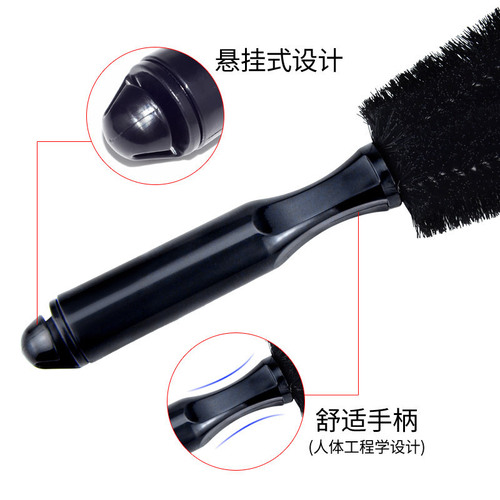 Car tire brush, car wash tire cleaning brush, car wash brush, cleaning supplies wheel brush, small black round head