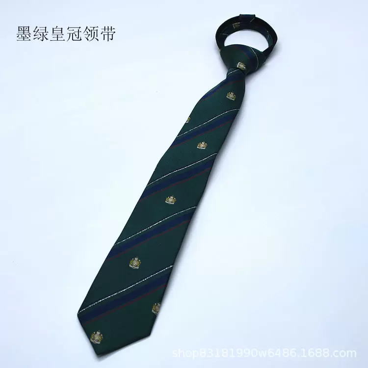 领带dk/JK制服学校校服园服皇冠领带男免打结 厂家批发来样供应