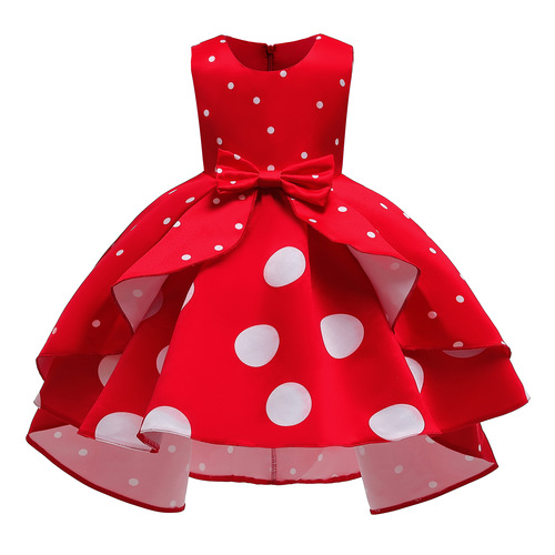 New children's skirt ins cross-border girl's dress girl's printed retro princess dress small and medium-sized children's dress skirt wholesale