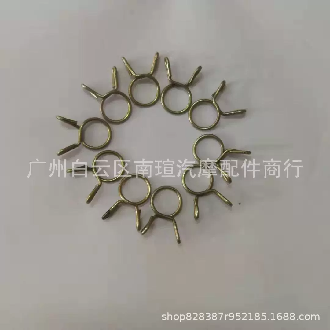 Зажим для масляной трубки мотоцикла, оцинкованный, 8~10 мм, из нержавеющей стали, с обжимным кольцом