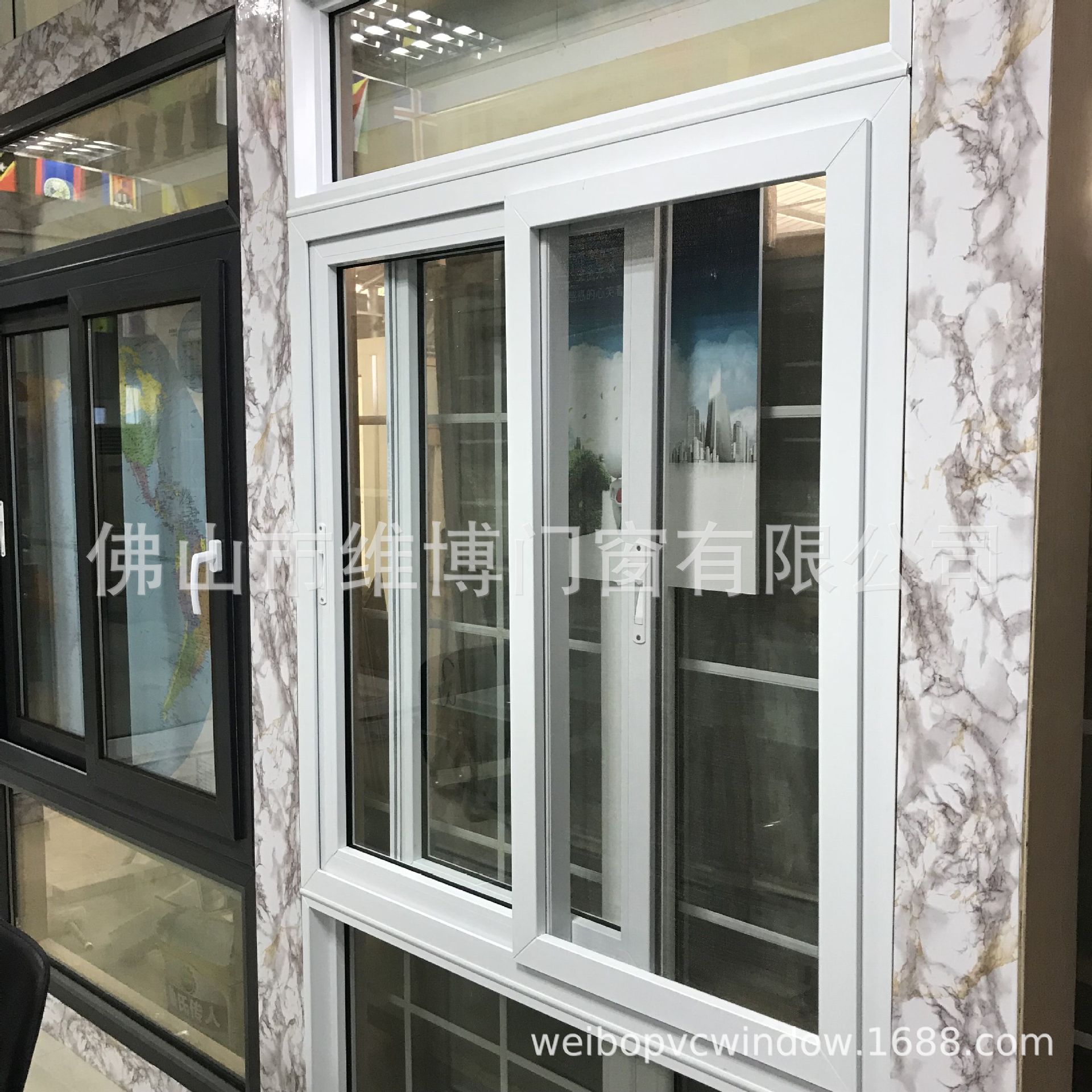 【佛山门窗】专业出口塑钢推拉门窗，80、88、112系列,价格实惠