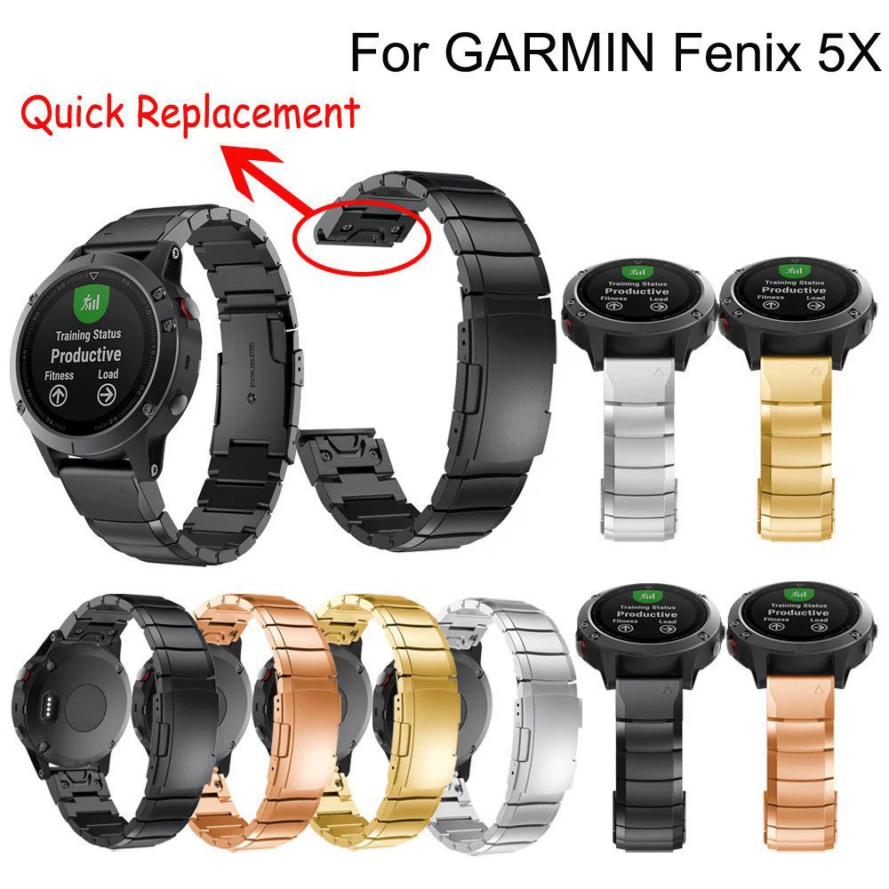Умные спортивные часы Garmin Jiaming fenix6 fenix5 5S 5X быстросъемный ремешок из нержавеющей стали с одной бусиной