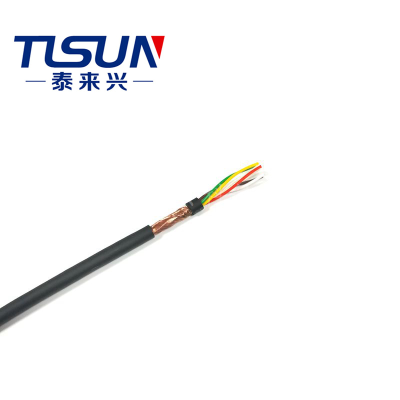 耐磨 耐弯折 5芯0.3平方 TRVVP HF-CY 高柔性 拖链专用屏蔽电缆线