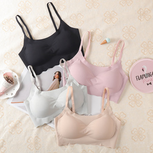 [genuine goods] Japan's Shangpin Anxin Second Generation Seamless Underwear Women's Sling Back-wrapped Chest Sports Sleep Vest