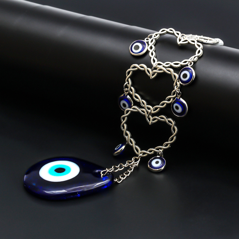 Cross-Border Foreign Trade Devil's Alloy Eye Keychain Blue Eyes Personalized Bag Pendant Car Key Chain Accessories Cross-Border Foreign Trade Devil's Alloy Eye Keychain Blue Eyes Personalized Bag Pendant Car Key Chain Accessories