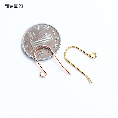S925 sterling silver ear hook accessories earrings ear jewelry gold plated handmade DIY sterling silver accessories factory direct sales wholesale