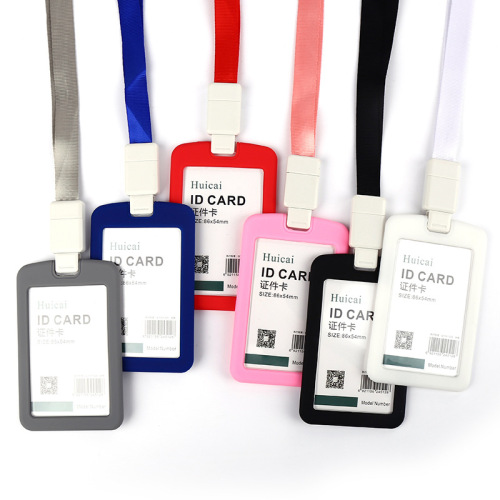 Silicone ID card holder, name badge, work ID holder, employee badge, work badge, work badge factory brand wholesale