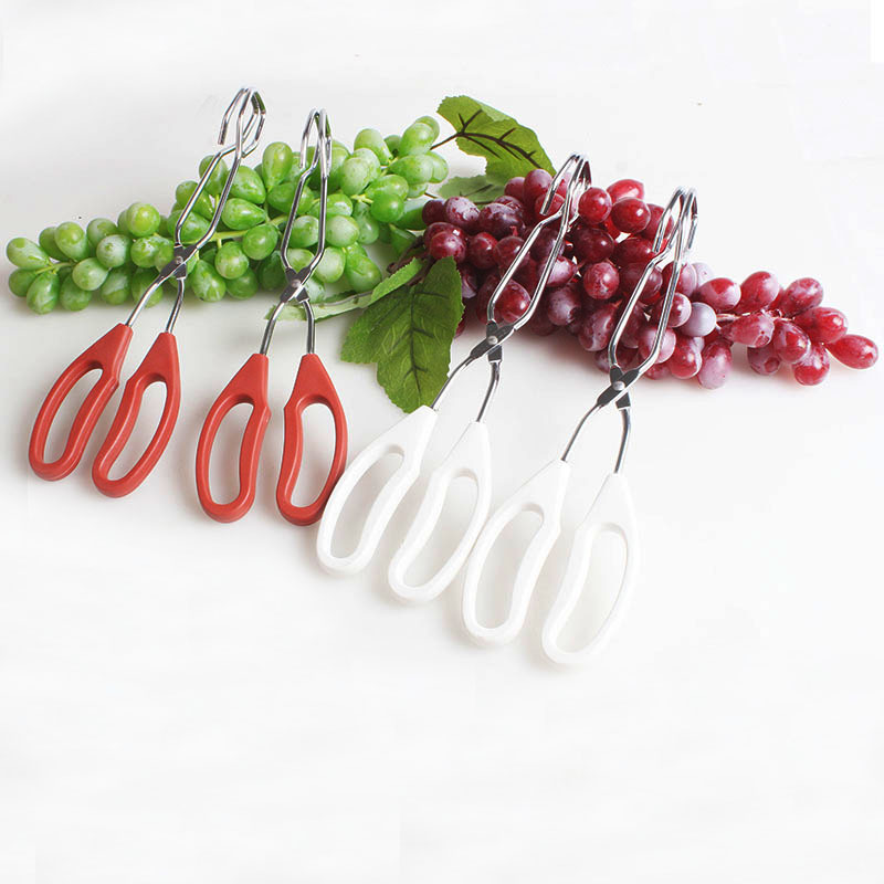 Directo de fábrica de acero inoxidable clip de barbacoa de cocina clip de alimentos para el hogar clip de pan para hornear clip de alimentos PP mango clip