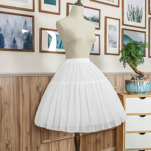 Fishbone Lolita bustle lolita soft girl daily petticoat cosplay skirt tutu skirt adjustable