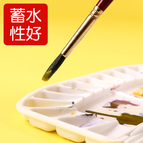 Montmartre Watercolor Brush Set Squirrel Hair Round Peak Not Easy to Shed Watercolor Brush Peak Wolf Hair Watercolor Brush