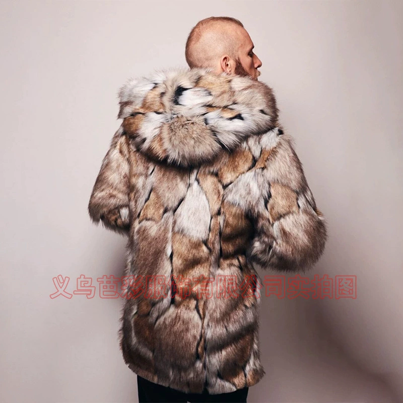 Мужская куртка с капюшоном, европейский стиль, фото-цвет — размеры S–XXXXL