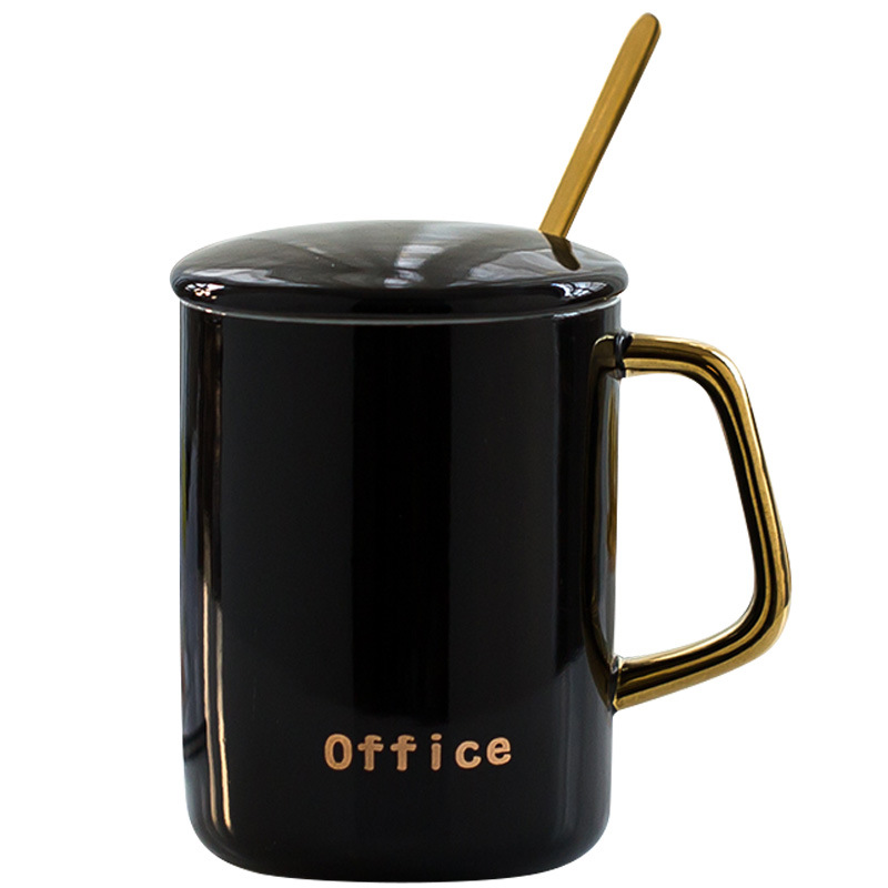 Regalos creativos del día de San Valentín copas románticas copas de taza de café copas de agua doradas cucharas al por mayor