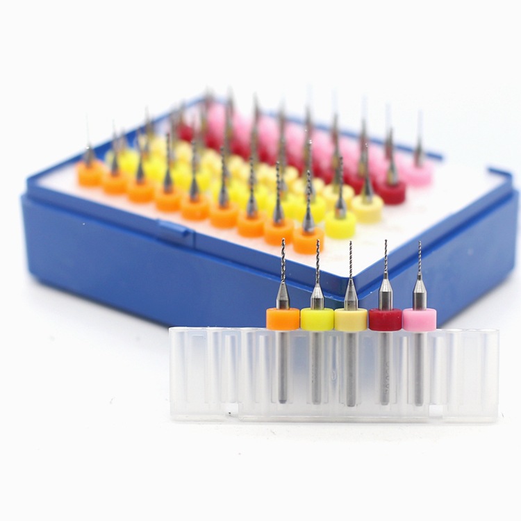 Super valor Comercio exterior PCB línea placa de circuito pequeño taladro de acero de tungsteno súper duro ámbar cera de abejas agujero de perforación mango recto giro traje G