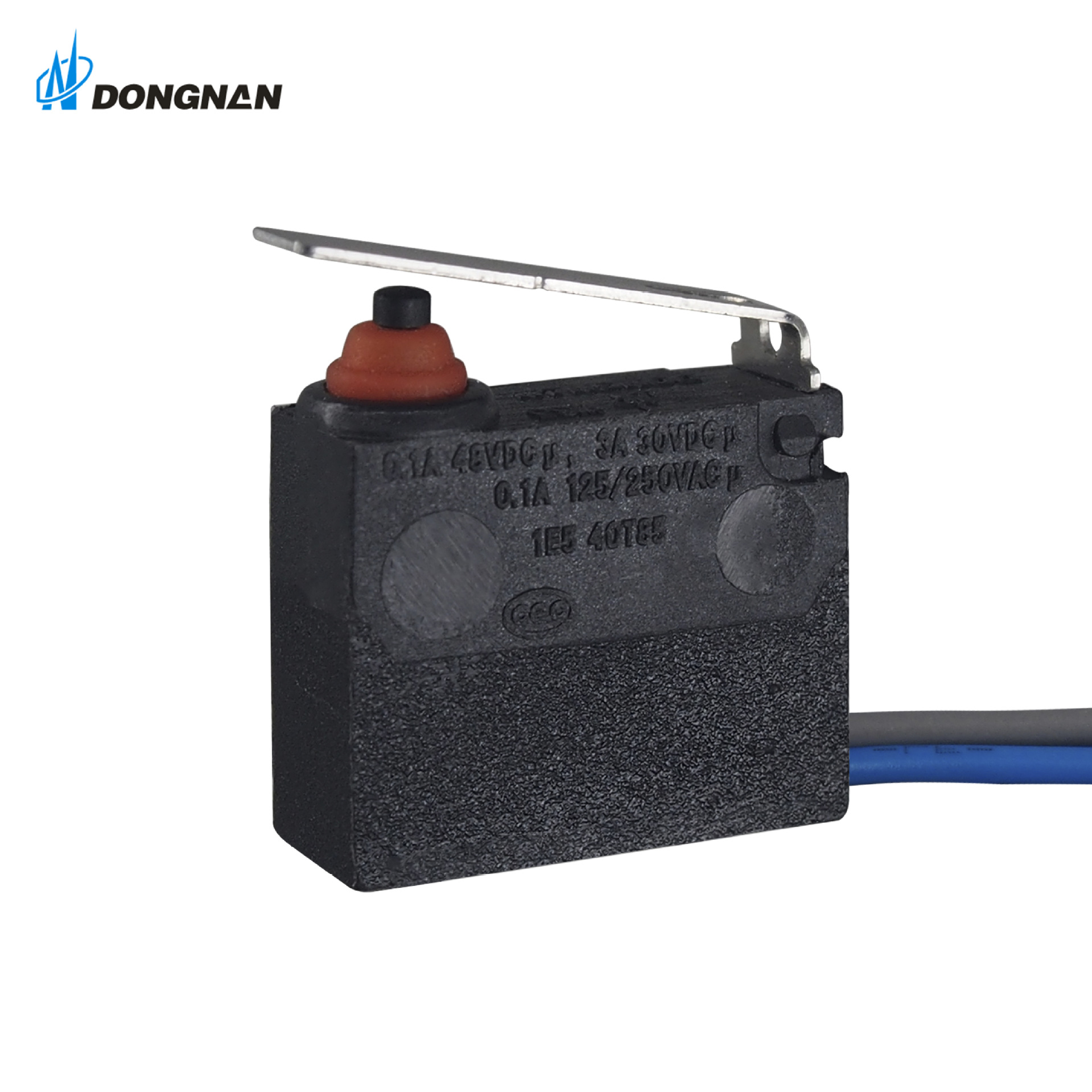 厂家供应防水微动开关右出线型直动臂新能源电动汽车充电枪开关WS