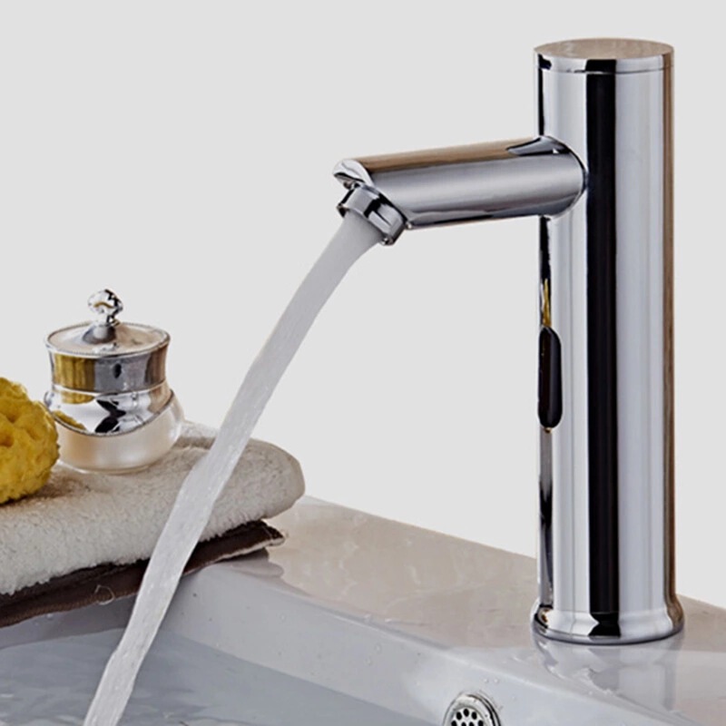 Cross-Border Manufacturers Supply Sensor Basin Faucets, Fully Automatic Sensor Hand Washers, All-Copper Hot and Cold Sensor Faucets