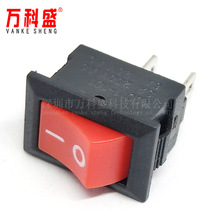 KCD11-101迷你小船型开关 红色 2脚2档3A250V10*15mm翘板开关