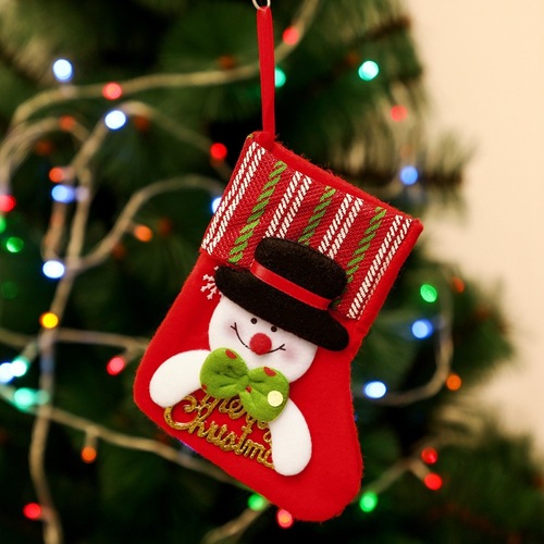 Small size Christmas stockings, Christmas decoration props, Christmas tree hangings, festive atmosphere enhancement supplies