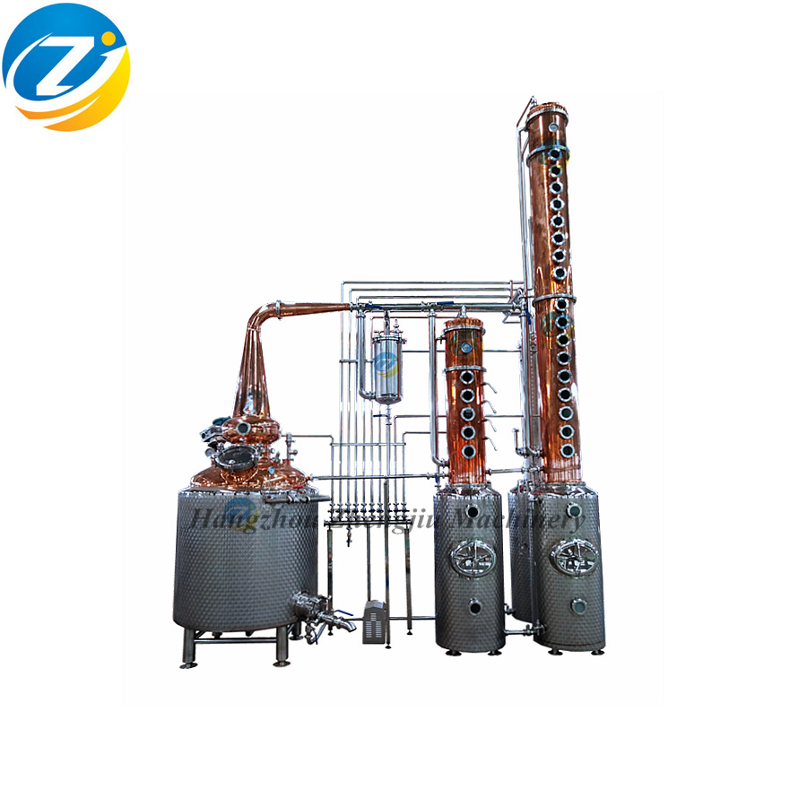 1200L伏特加蒸馏设备 威士忌金酒朗姆酒蒸馏设备