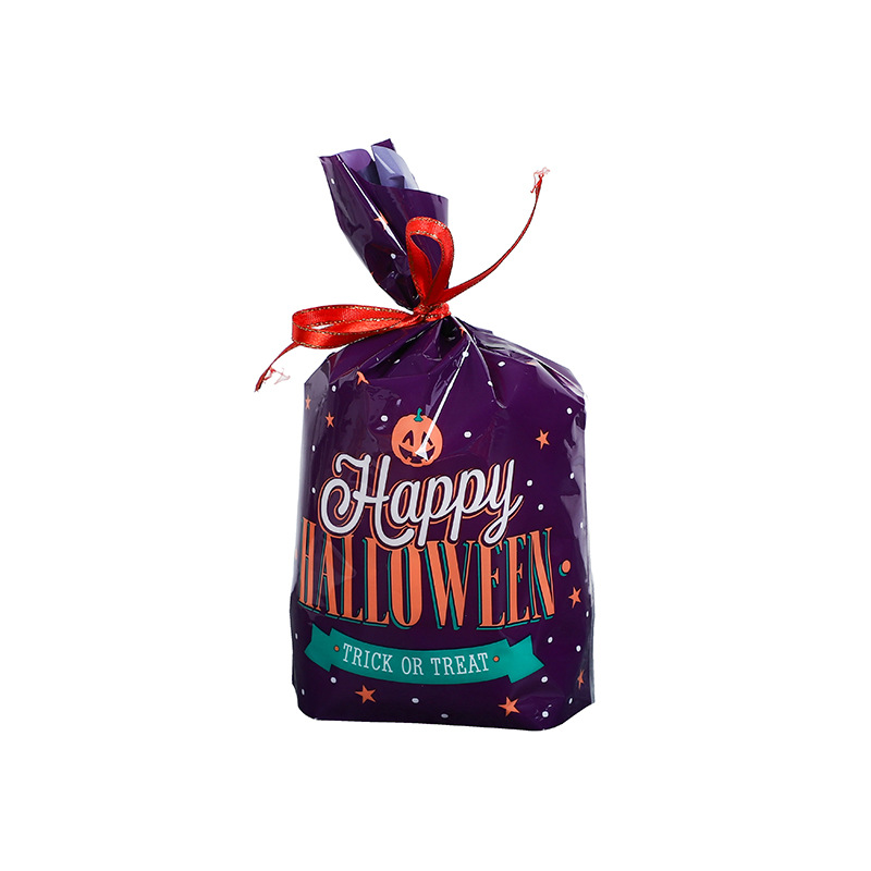 Bolsa de embalaje de galletas de Halloween turrón copo de nieve crujiente bolsa de embalaje de caramelo fantasma Festival Fiesta regalo merienda bolsa ziplock