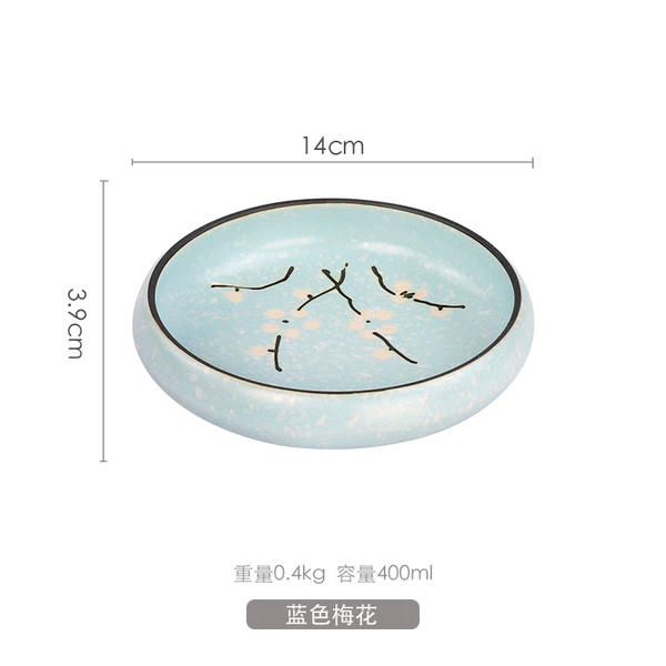 Pink blue plum blossom