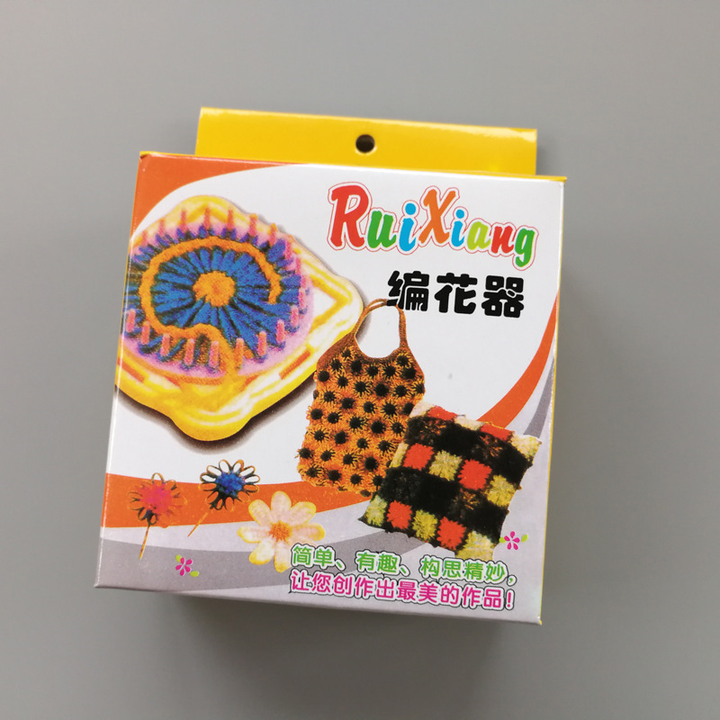 Suéter aguja herramienta de tejer flor neto máquina de tejer de lana marca RX ganchillo máquina de tejer