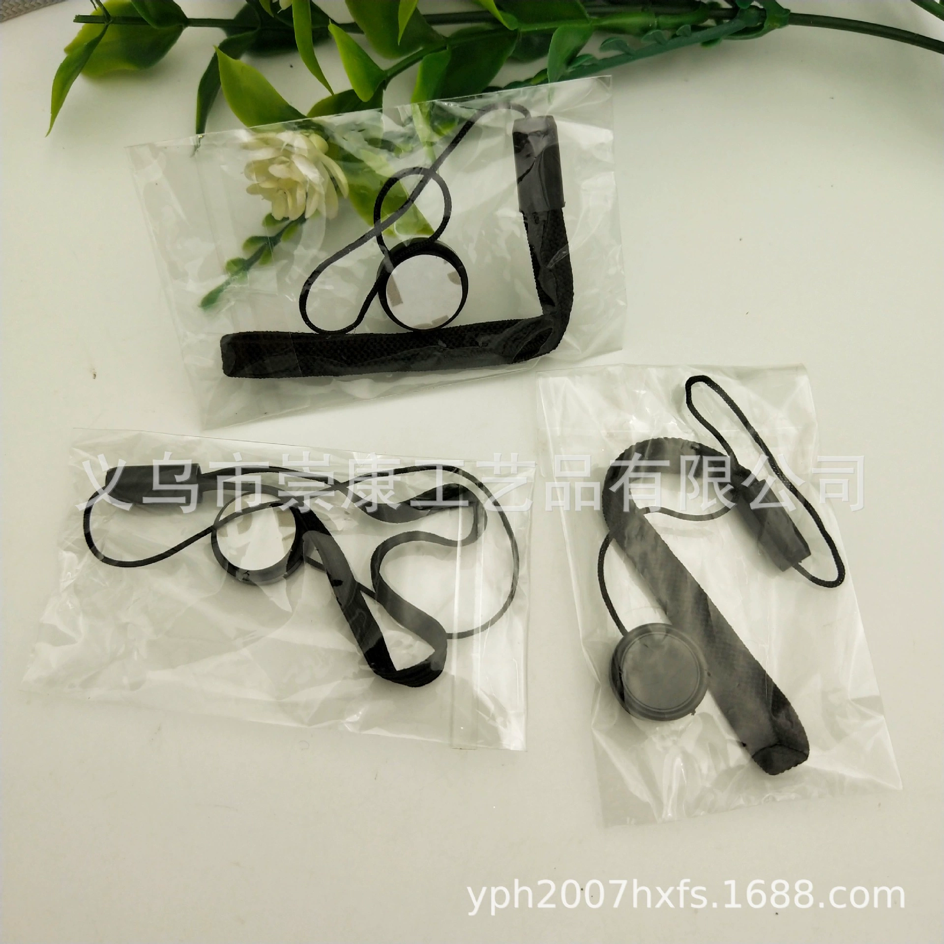 Camera, lens, protective Reins leash, black elastic strap, wholesale