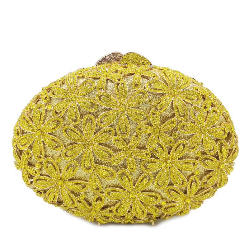 Supply cross-border fashion clutch diamond inlaid alloy dinner bag high-end clutch box bag clutches