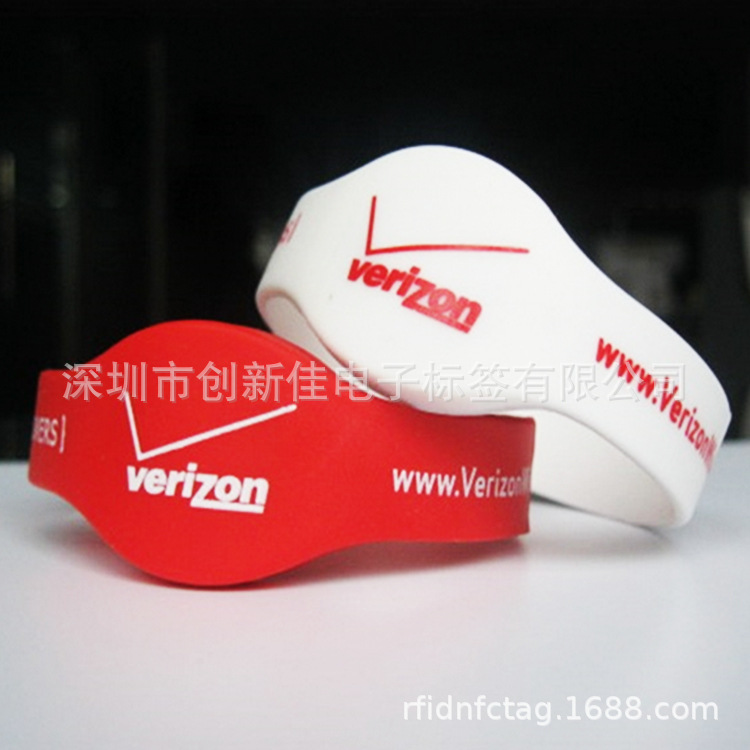 RFID硅胶手腕带,NFC硅胶手环, IC芯片硅胶腕带卡