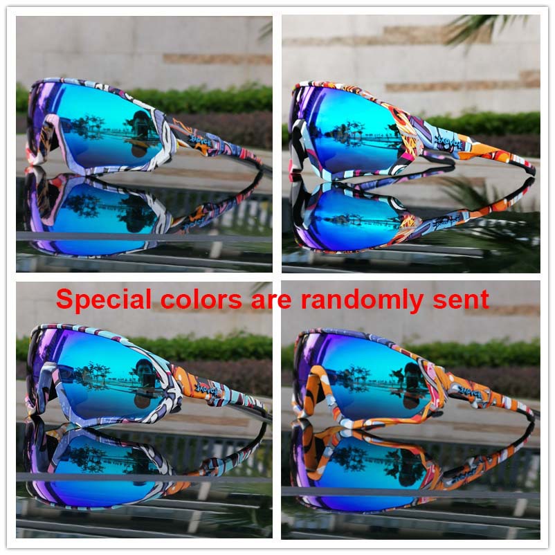 Gafas Polarizadas de Ciclismo de Montaña de TR90 con 5 Lentes Intercambiables, para Bicicleta de Ruta
