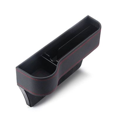 Car Seat Gap Storage Box, Armrest Box, Interior Accessories, Car Crevice Organizer, Storage Box, Cross-Border (Car storage bag/box) - black-main-driver-second-generation-leather