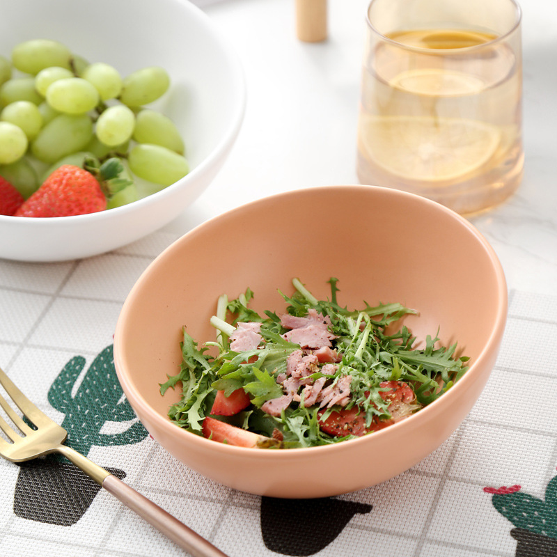 Ensaladera de fruta de cerámica tazón nórdico creativo cerámica sala de estar snack caramelo cerámica gato comida tazón mascota tazón perro comida tazón