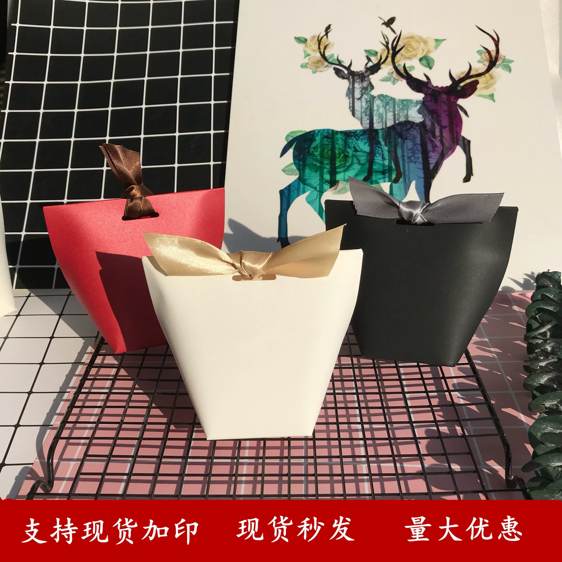 Сплошной цвет минималистичный Rins Fengwu Sugar с свадебным узлом