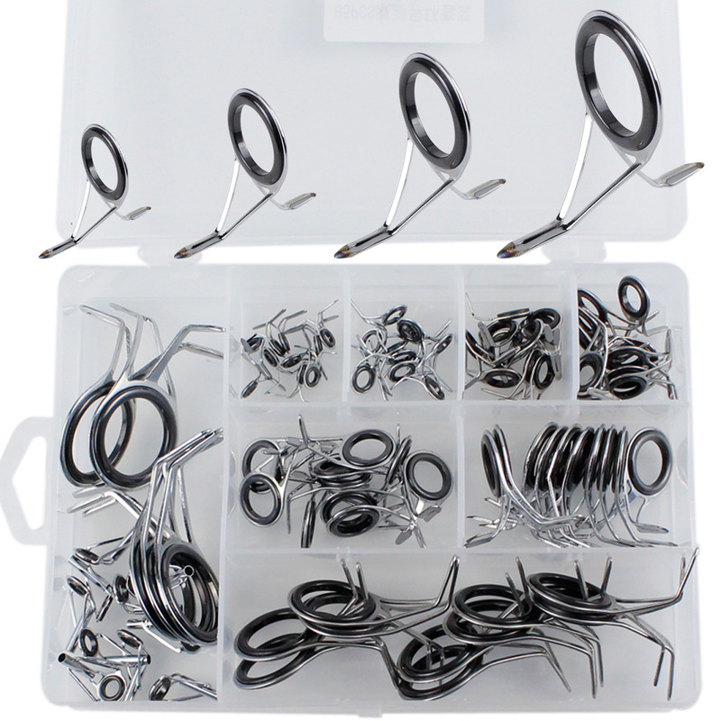Hunting High Luya Wire Ring suit Fishing Rod Guide Eye Bag Sea Rod Ceramic Wire Ring Long-distance Fishing Rod Guide Eye