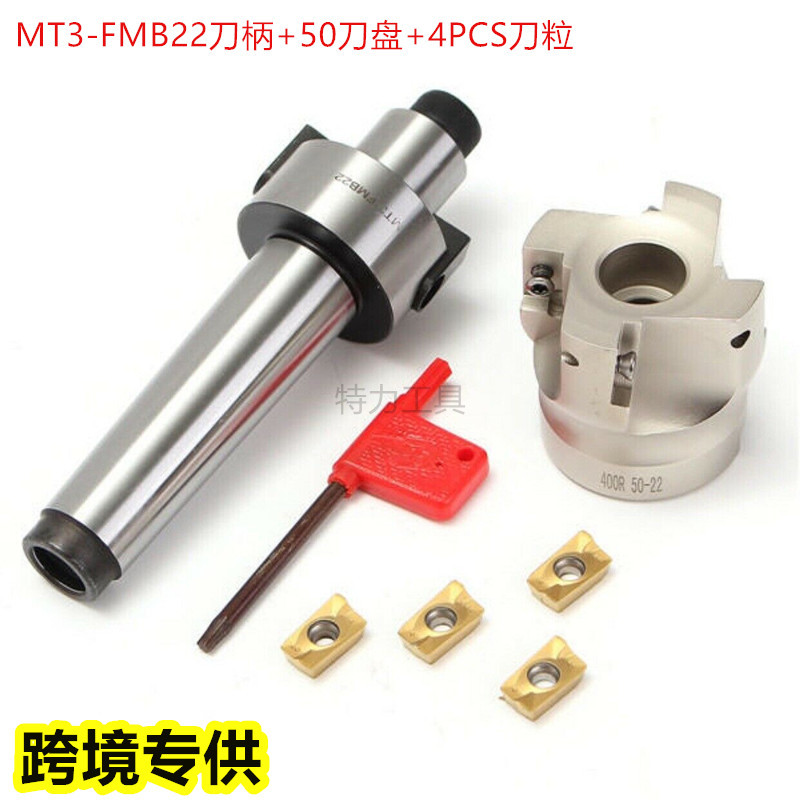 MT3-FMB22 + 400r 50mm + 4 unids apmt1604 mango de fresado con cuchilla de corte traje transfronterizo